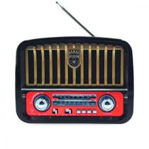 Rádio Retro 3W Bluetooth 5.1 com Lanterna Eletromex EL-1303