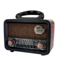 Rádio Retro 3W Bluetooth 5.1 com Lanterna Eletromex EL-1310 Rádio Retro 3W Bluetooth 5.1 com Lanterna Eletromex EL-1310