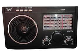 Rádio Retrô A6090T Recarregável Am Fm 3w Rms 4 A6090T