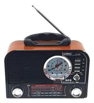 Rádio Retrô Analógico Lelong AM FM SW LE 643 com Bluetooth
