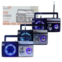 Rádio Retro Bluetooth 5.3 Led Rgb Antena Am/fm El-1314 Rádio Retro Bluetooth 5.3 Led Rgb Antena Am/fm El-1314