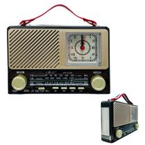 Rádio Retrô Bluetooth Recarregável Com Lanterna Inova KV-11120