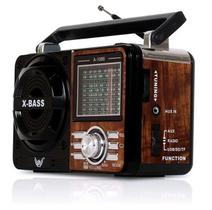 Radio Retro Bluetooth Vintage Portatil AM FM Bateria recarregavel Pilha Bivolt