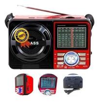 Radio Retro BT Recarregável Portátil USB FM AM