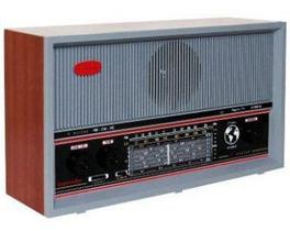 Radio Retro de Madeira 6 Faixas Imperador Cinza Crmif-61