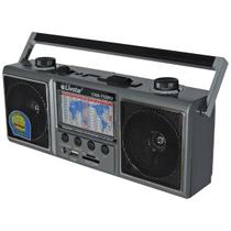 Rádio Retro Dois Alto Falante 3 Polegadas com 11 Bandas 6v AM/FM/SW TF, USB,