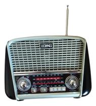 Radio Retro Fm Am Usb Recarregavel Bivolt BT - Lelong LE-602