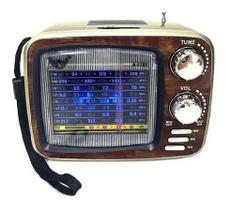 Radio Retrô FM Bluetooth Portátil Recarregável USB SD Card Radio Retrô FM Bluetooth Portátil Recarregável USB SD Card