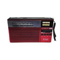 Rádio retrô Portátil á pilha e tomada Am Fm Sw Pendrive