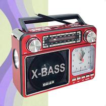 Rádio Retrô Portátil AM/FM Bluetooth com Relógio Bateria Recarregável Bivolt Vintage Rádio Retrô Portátil AM/FM Bluetooth com Relógio Bateria Recarregável Bivolt Vintage