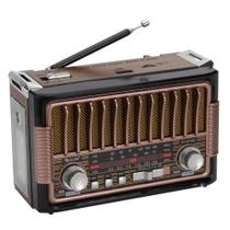 Rádio Retro Portátil Bandas AM/FM/SW com Flashlight Entrada USB Rádio Retro Portátil Bandas AM/FM/SW com Flashlight Entrada USB