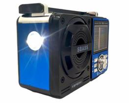 Rádio Retrô Portátil Bluetooth Com Lanterna El-1301 - Eletromex