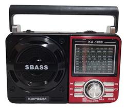 Rádio Retrô Portátil Bluetooth Kapbom Ka-1088