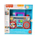 Rádio Retro Portátil Dance E Aprenda Troca De Idiomas Fischer Price - FISHER PRICE