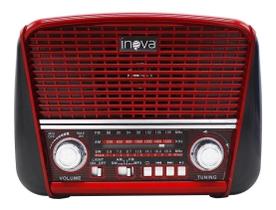 Rádio Retro Portátil Inova Rad-8391 Vermelho