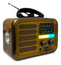 Rádio Retro Radinho Vintage Bluetooth Potente Portátil Mp3