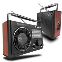 Rádio Retro Recarregável Analógico Rural Bluetooth Bivolt AM FM Rádio Retro Recarregável Analógico Rural Bluetooth Bivolt AM FM