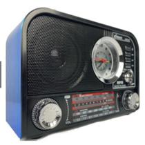 Rádio Retro Recarregável Bluetooth Am/fm Mp3 Com Relógio - +BR