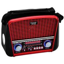 Radio Retro Recarregável BT/USB/ SD/ EP-F93B Bivolt Vermelho