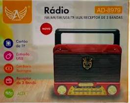 Rádio Retrô Receptor 3 Bandas Altomex AD-8979 Rádio Retrô Receptor 3 Bandas Altomex AD-8979