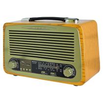 Rádio Retro Vintage 3 Bandas Recarregavel com Bluetooth