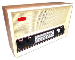 Radio Retro Vintage Alvorada 3 Faixas AM FM E FMW Bege - Companheiro