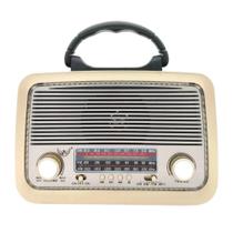 Rádio Retro Vintage AM/FM/Bluetooth e Lanterna AD-3199 - Altomex