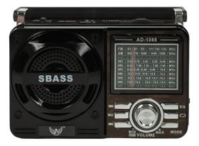 Rádio Retrô Vintage Am Fm Portátil Pilha E Tomada Analógico