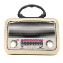 Rádio Retro Vintage Am Fm Sw Usb Bluetooth Bateria Recarregavel Aux Estilo Antigo Madeira - Altomex