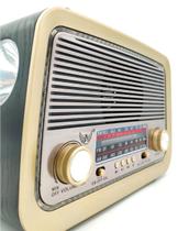 Rádio Retro Vintage Am Fm Sw Usb Mp3 Bluetooth - Bivolt