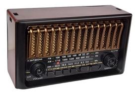 Rádio Retro Vintage Antigo Bluetooth Am Fm Sd Usb Mp3 Mini - Kapbom