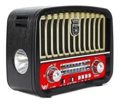 Rádio Retro Vintage Caixa De Som Am Fm Sw Usb Mp3 Bluetooth - Music