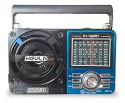Rádio Retro vintage com bluetooth AM/FM/SW/USB recarregável - HEYLI HY-1088BT