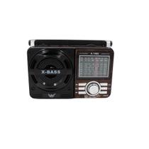 Rádio Retrô Vintage Portátil com bluetooth A Pilha E Tomada Am Fm Sw Pendrive Com Sd Usb - ad-1088