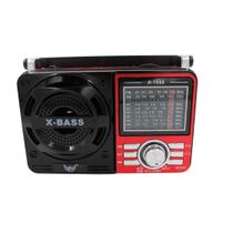 Rádio Retrô Vintage Portátil com bluetooth A Pilha E Tomada Am Fm Sw Pendrive Com Sd Usb - ad-1088
