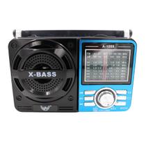 Rádio Retrô Vintage Portátil com bluetooth A Pilha E Tomada Am Fm Sw Pendrive Com Sd Usb - ad-1088