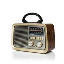 Rádio Retrô Vintage Radio Antigo Bluetooth AM FM Portátil com Entrada USB Casa Pesca Zona Rural Rádio Retrô Vintage Radio Antigo Bluetooth AM FM Portátil com Entrada USB Casa Pesca Zona Rural
