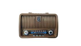 Rádio Retro Vitrola FM USB Recarregável AD-8282