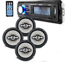 Radio Roadstar RS-2603BR BT + 4 Falantes 6 Polegadas LS6 Radio Roadstar RS-2603BR BT + 4 Falantes 6 Polegadas LS6