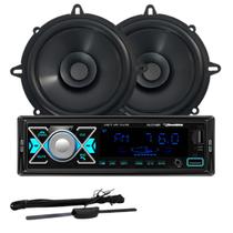 Rádio Roadstar Rs2714br + 2 Alto Falantes 5 Bomber + Antena Rádio Roadstar Rs2714br + 2 Alto Falantes 5 Bomber + Antena