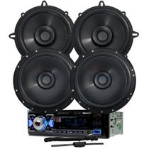 Rádio Roadstar RS2714BR BT/2 USB/SD/FM/AUX + Par Alto Falantes 6 e 5 Bomber 200w + Antena Rádio Rádio Roadstar RS2714BR BT/2 USB/SD/FM/AUX + Par Alto Falantes 6 e 5 Bomber 200w + Antena Rádio