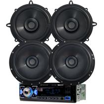 Rádio Roadstar RS2714BR BT/2USB/SD/FM/AUX + 2 Falantes 6 Bomber 100w + 2 Falantes 5 Bomber 5 100w Rádio Roadstar RS2714BR BT/2USB/SD/FM/AUX + 2 Falantes 6 Bomber 100w + 2 Falantes 5 Bomber 5 100w