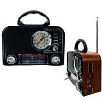 Rádio Sem Fio Retrô Bluetooth Recarregável Inova KV-11117