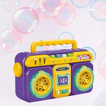 Rádio Solta Bolhas Infantil Com Design Moderno