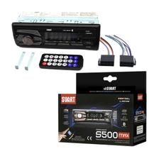 Rádio Som Automotivo com Visor MP3 S500Max Bluetooth USB 90W