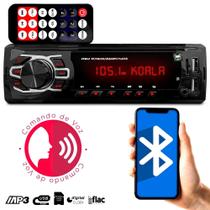 Rádio Som Automotivo Mp3 1 Din Bluetooth 2 USB Sd Auxiliar Carro Universal