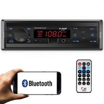 Rádio Som Automotivo MP3 4x15W Com Controle H-Tech - HT-1022 Com USB, Bluetooth e Leitor de Cartão SD