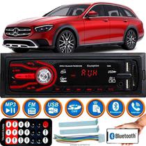 Rádio Som Automotivo Mp3 Bluetooth 2 Entradas USB Mercedes Benz E 450 4 Matic All-Terrain Wagon 2022 - First Option