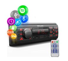 Radio som automotivo portatil blueth mp3 player usb sd fm - preto