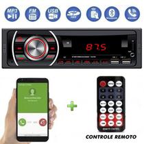 Radio Som Automotivo Sem Toca Cd Mp3 Player Bluetooth Usb + Controle - Tay Tech